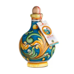 Frantoi Cutrera PGI Sicilian Extra Virgin Olive Oil in Hand Made Ceramic Bottle, 500ml