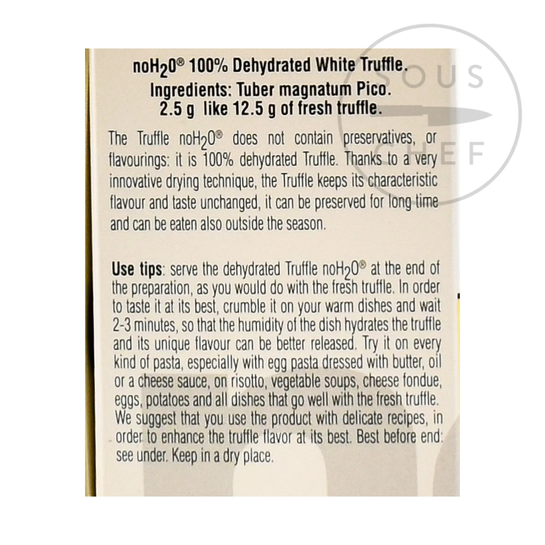 Freeze-Dried Alba White Truffle, 2.5g