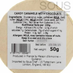 French Salted Butter Chocolate Caramels in Wooden Box, 50g