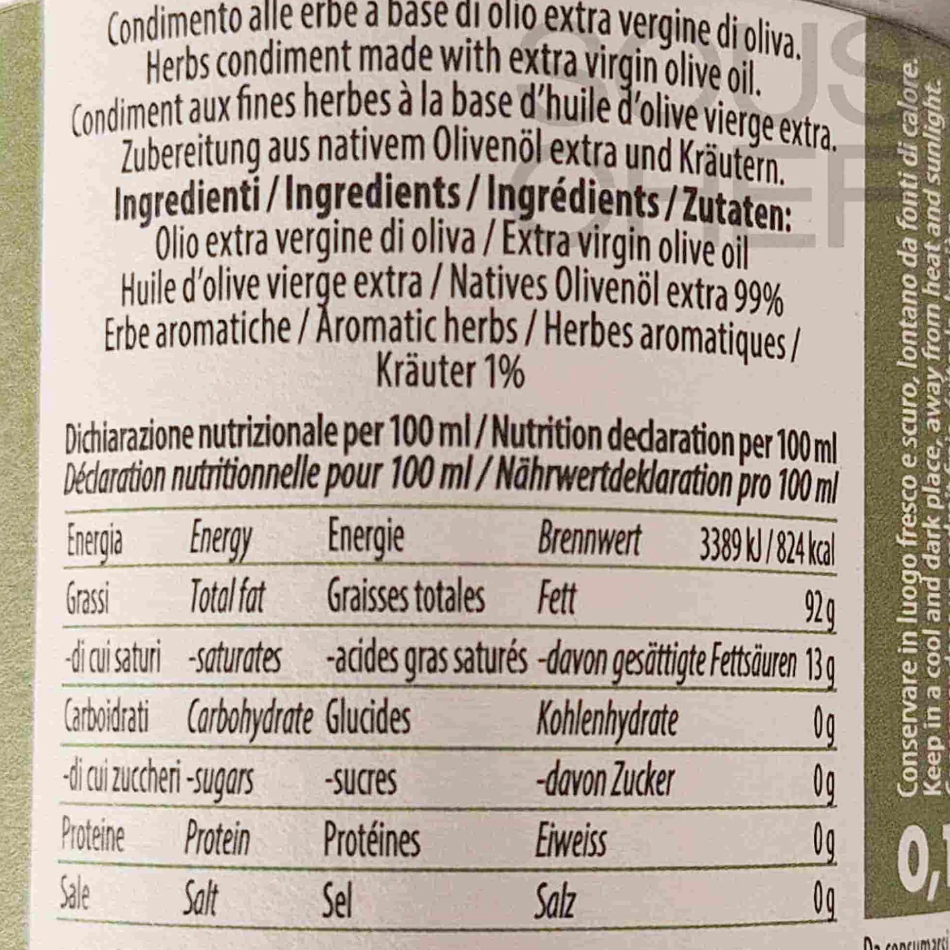 Galantino Puglian Aromatic Herbs "Beltocco" Extra Virgin Olive Oil, 100ml