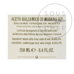 Giusti 2 Gold Medal Balsamic Vinegar 8 Year Aged, 250ml