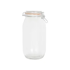 Glass Clip Top Preserving Jar