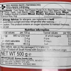 Gochujang Hot Pepper Paste