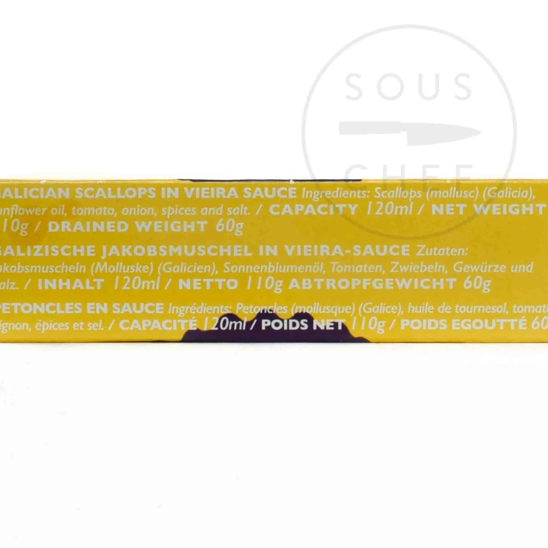 Gourmet Galician Scallops in Vieira Sauce, 120ml