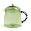 Green Glass Teapot, 1 Litre