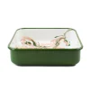 Green Marble Enamel Square Roasting & Serving Dish, 22cm