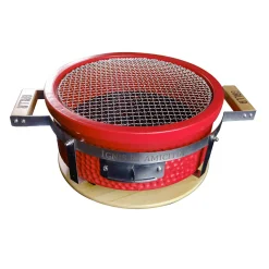 Grllr Tokyo Shichirin Tabletop BBQ, Red
