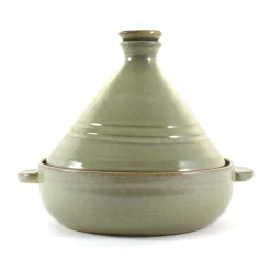 Handmade Glazed Stoneware Tagine, 23cm