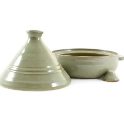 Handmade Glazed Stoneware Tagine, 23cm