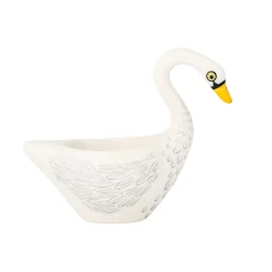Hannah Turner White Swan Egg Cup, 8cm