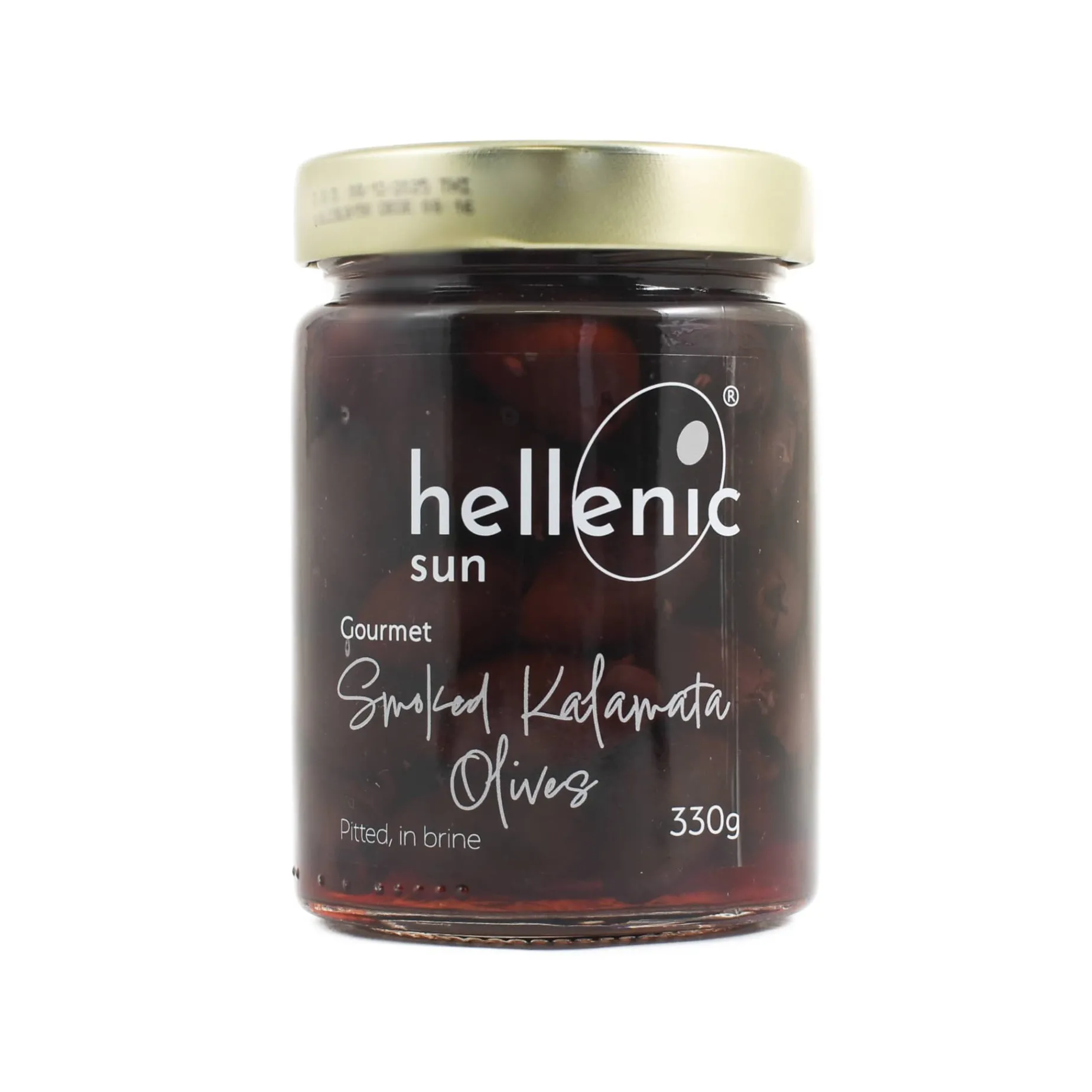 Hellenic Sun Smoked Pitted Kalamata Olives, 330g