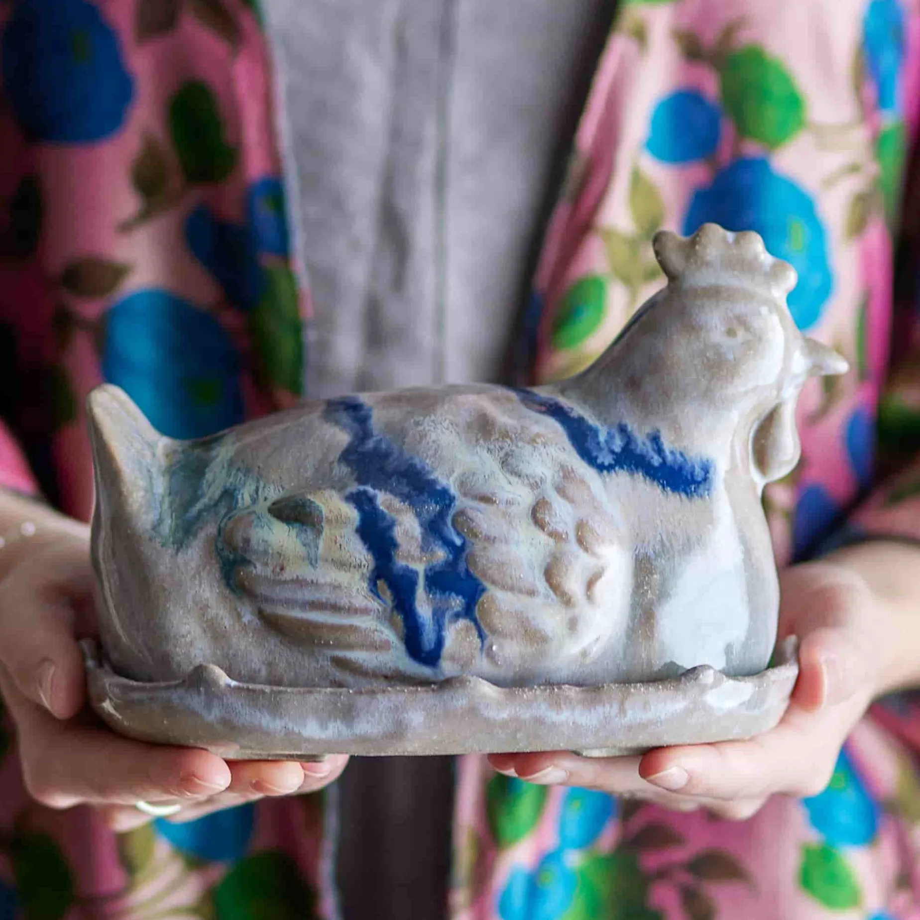 Heni Rooster Butter Dish