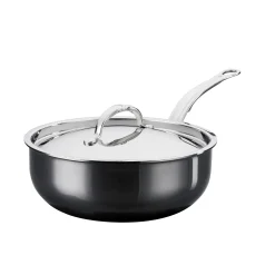 Hestan Nanobond Curved Saute Pan with Lid, 24cm