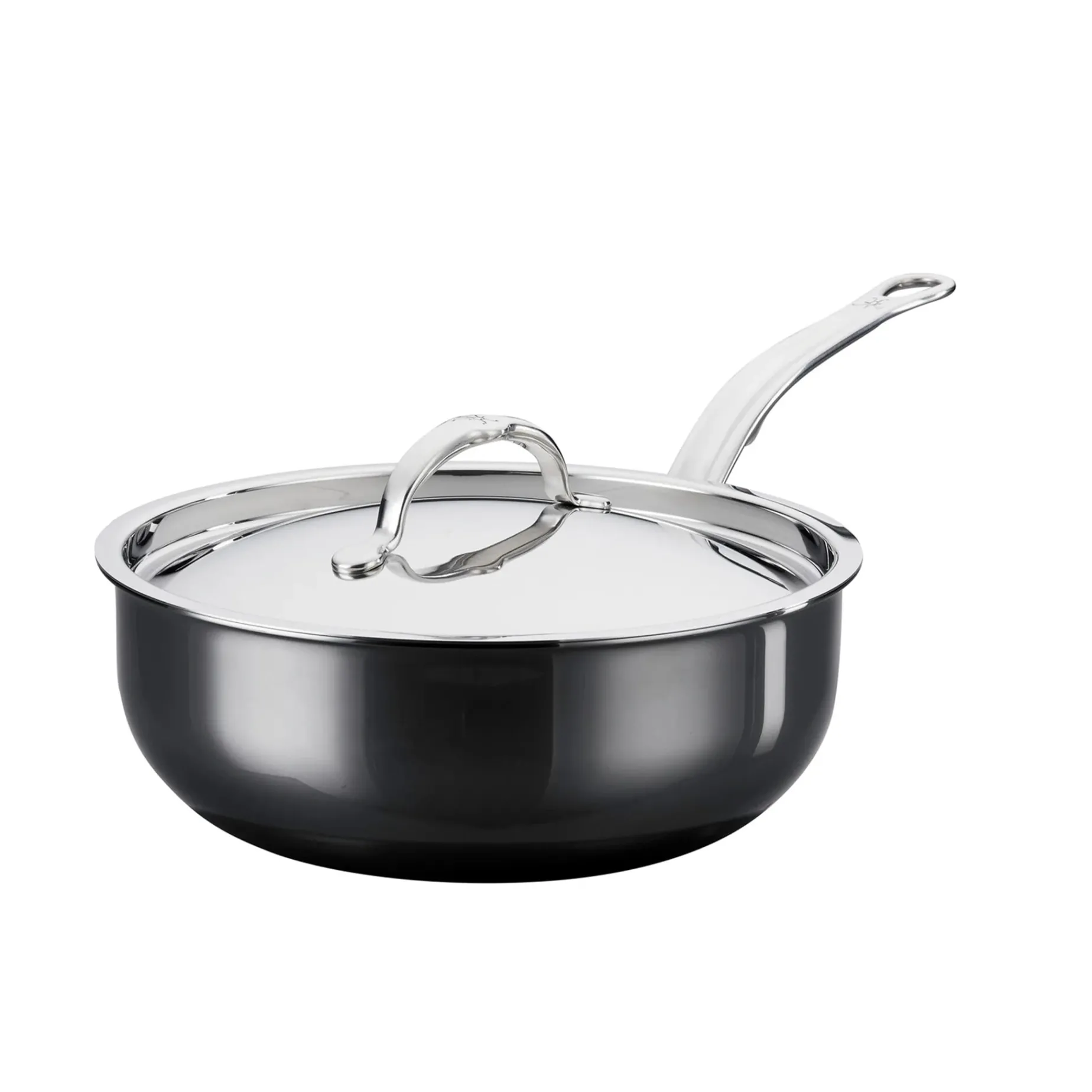 Hestan Nanobond Curved Saute Pan with Lid, 24cm