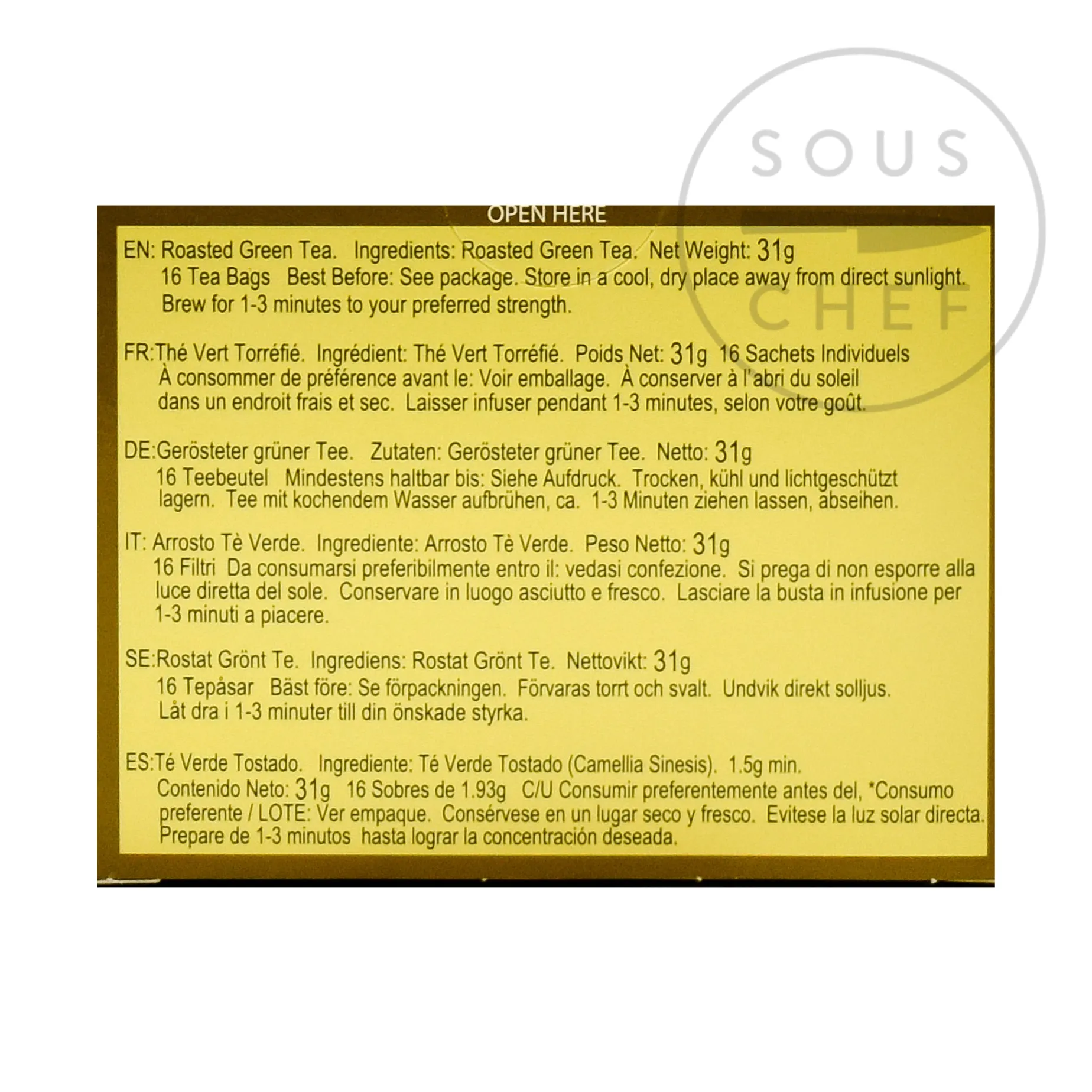 Hojicha Japanese Roasted Green Tea, 100g