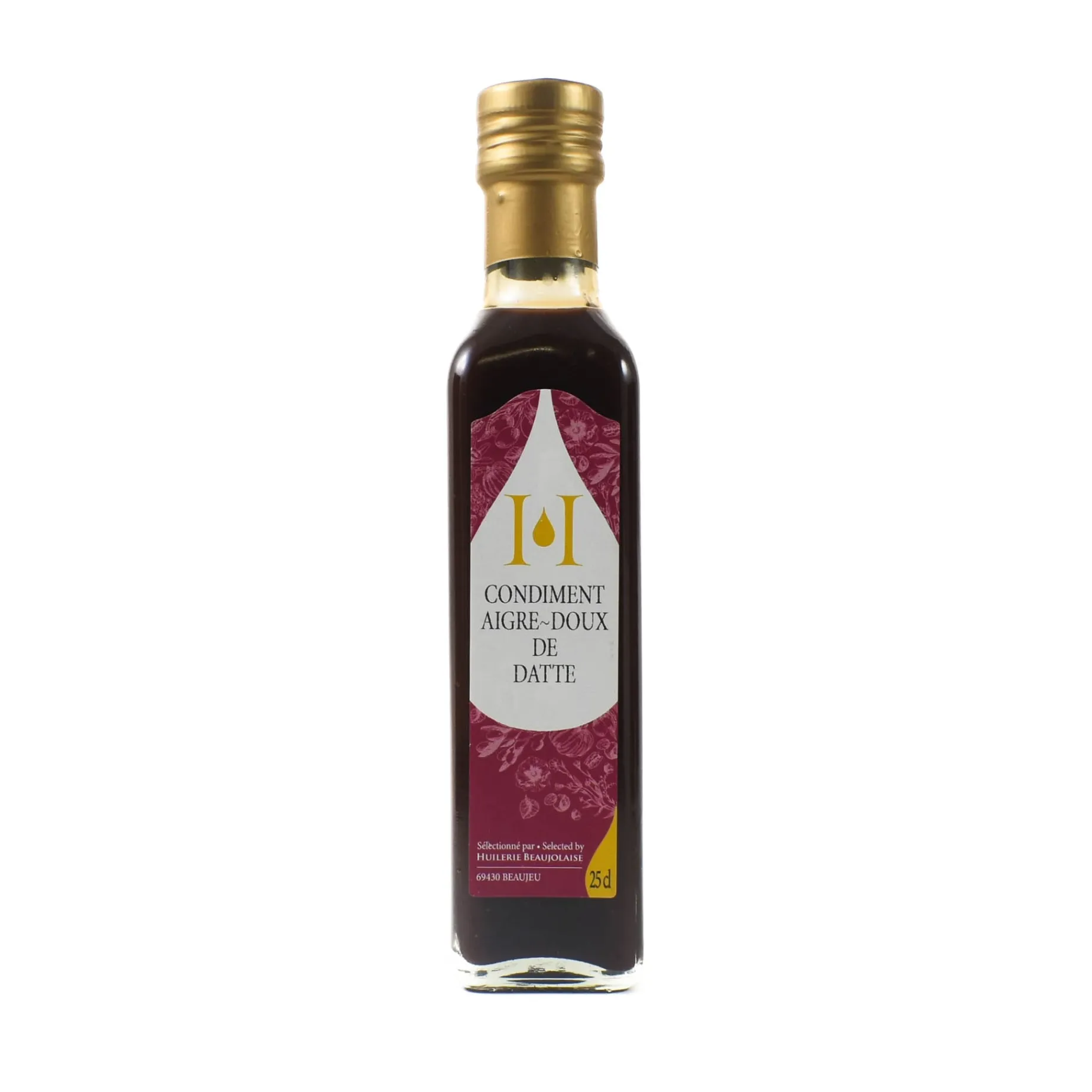 Huilerie Beaujolaise Sweet & Sour Date Vinegar, 250ml
