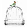 Ichendorf Milano Optic Bird Dish with Dome, 13x14cm