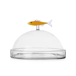 Ichendorf Milano Orange Sardine Snack Plate with Cloche, 20x14cm