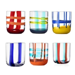 Ichendorf Milano Set of 6 Abstract Patterned Tumblers, 350ml