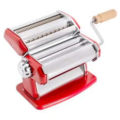 Imperia Red Pasta Maker with Dust Bag & Hopper