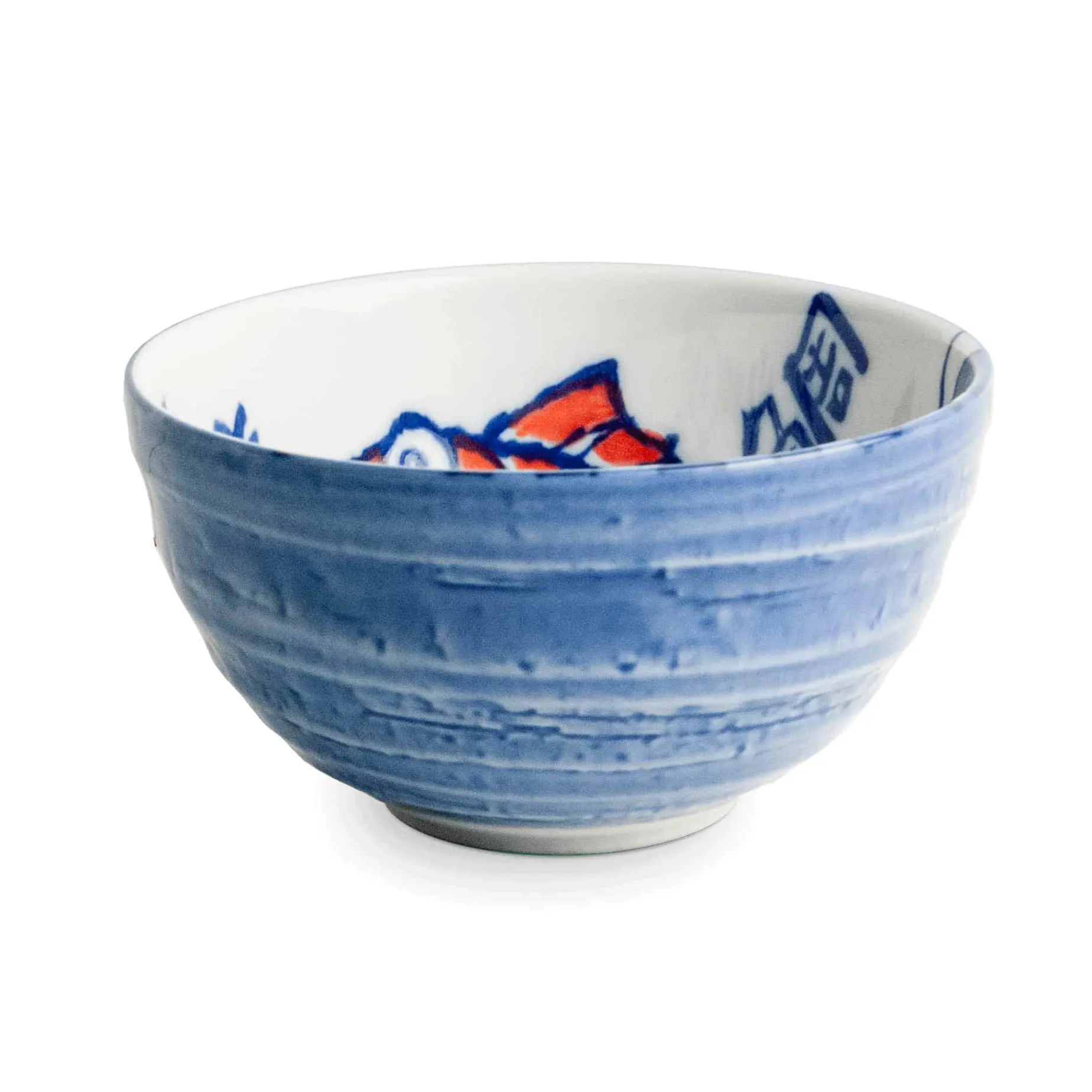 Japanese Fish Rice Bowl, 13.5cm