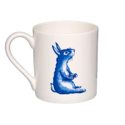 Jimbob Art Blue Rabbit with Macaroons Mug, 300ml