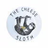 Jimbob Art Cheese Sloth Side Plate, 20cm