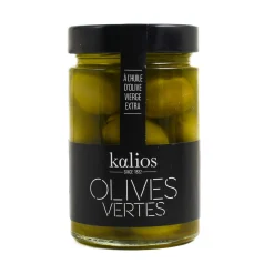 Kalios Chalkidiki Green Olives in Extra Virgin Olive Oil, 290g