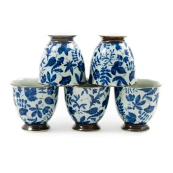 Kashiwa Blue Japanese Teacup Set