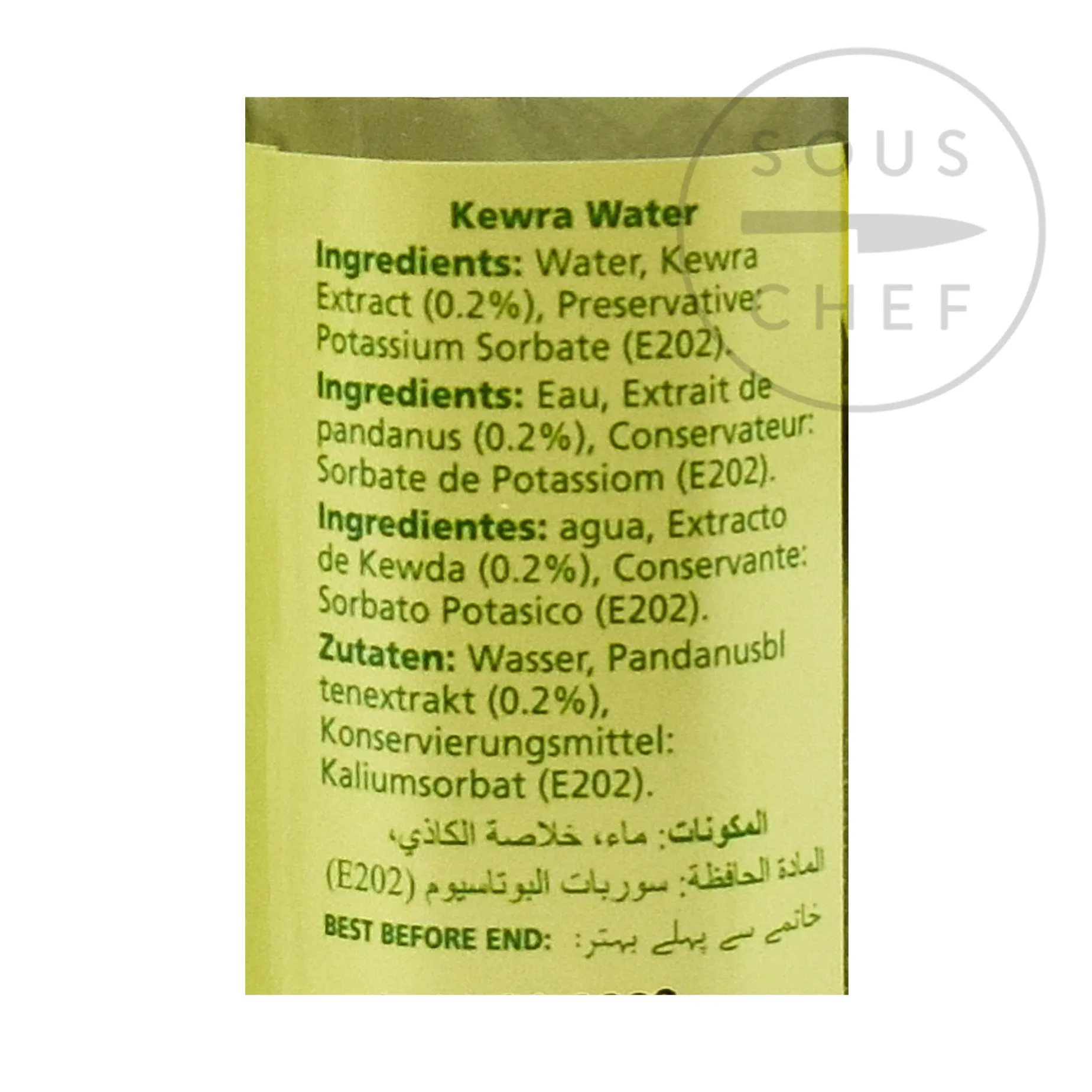 Kewra Water - Pandan Extract, 310ml