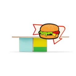 Kids Wooden Hamburger Stand Toy