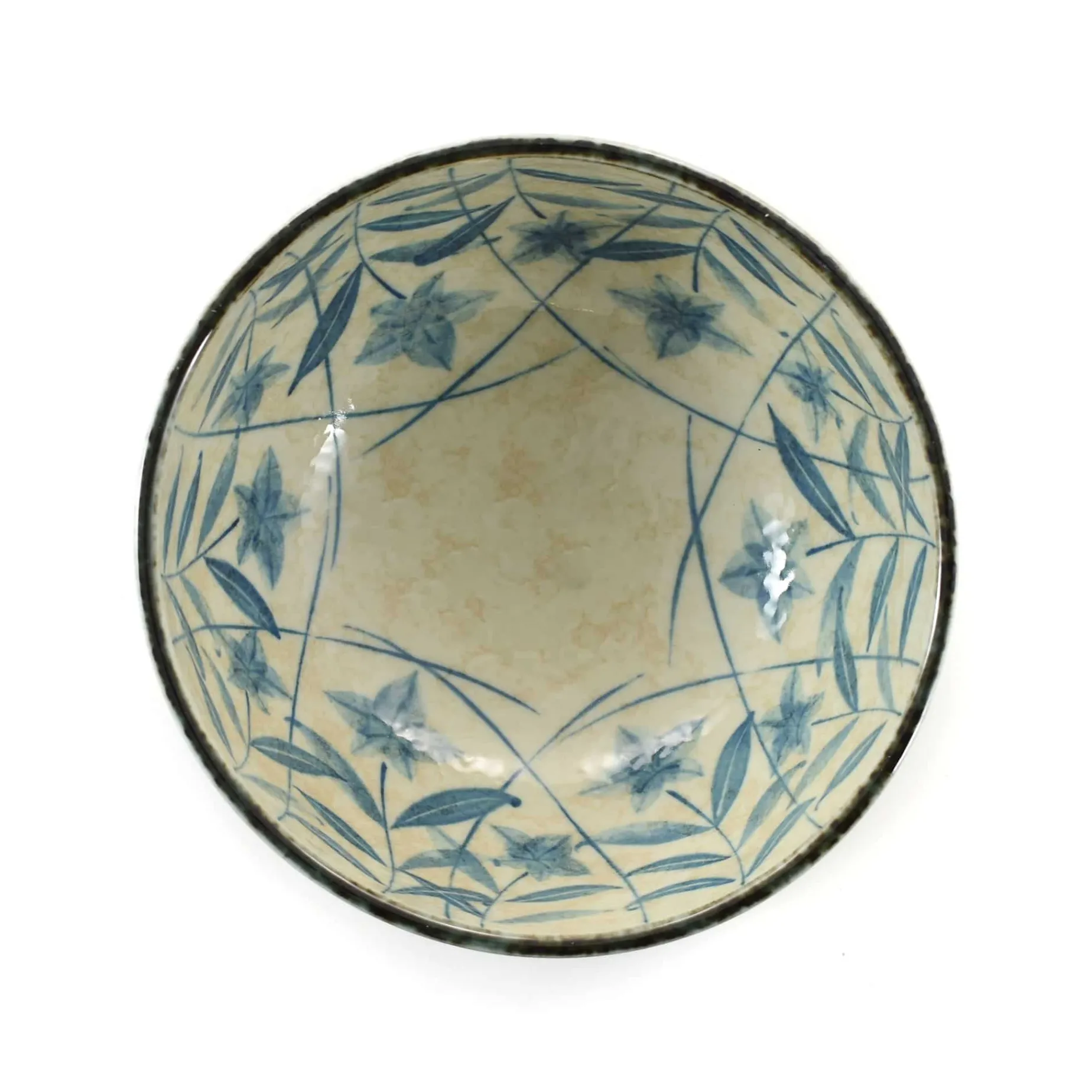 Kikyo Flower Ramen Bowl, 17cm dia x 9cm