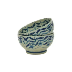 Kikyo Flower Ramen Bowl, 17cm dia x 9cm