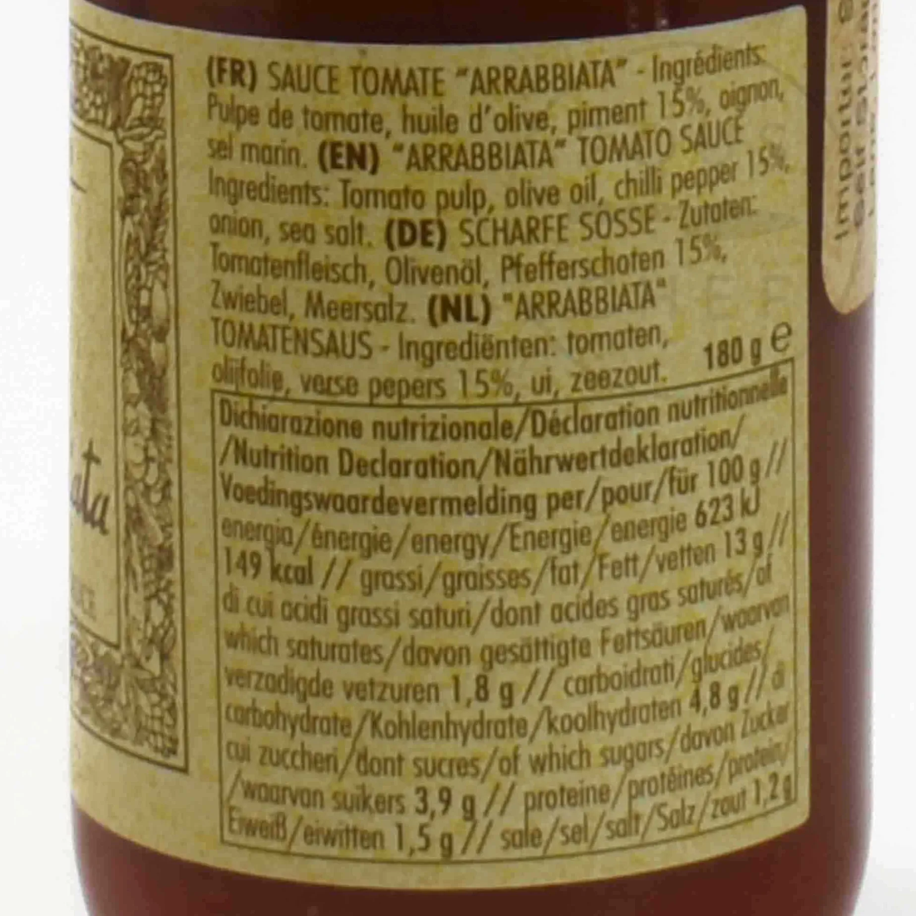 La Favorita Arrabbiata Tomato Sauce, 180g
