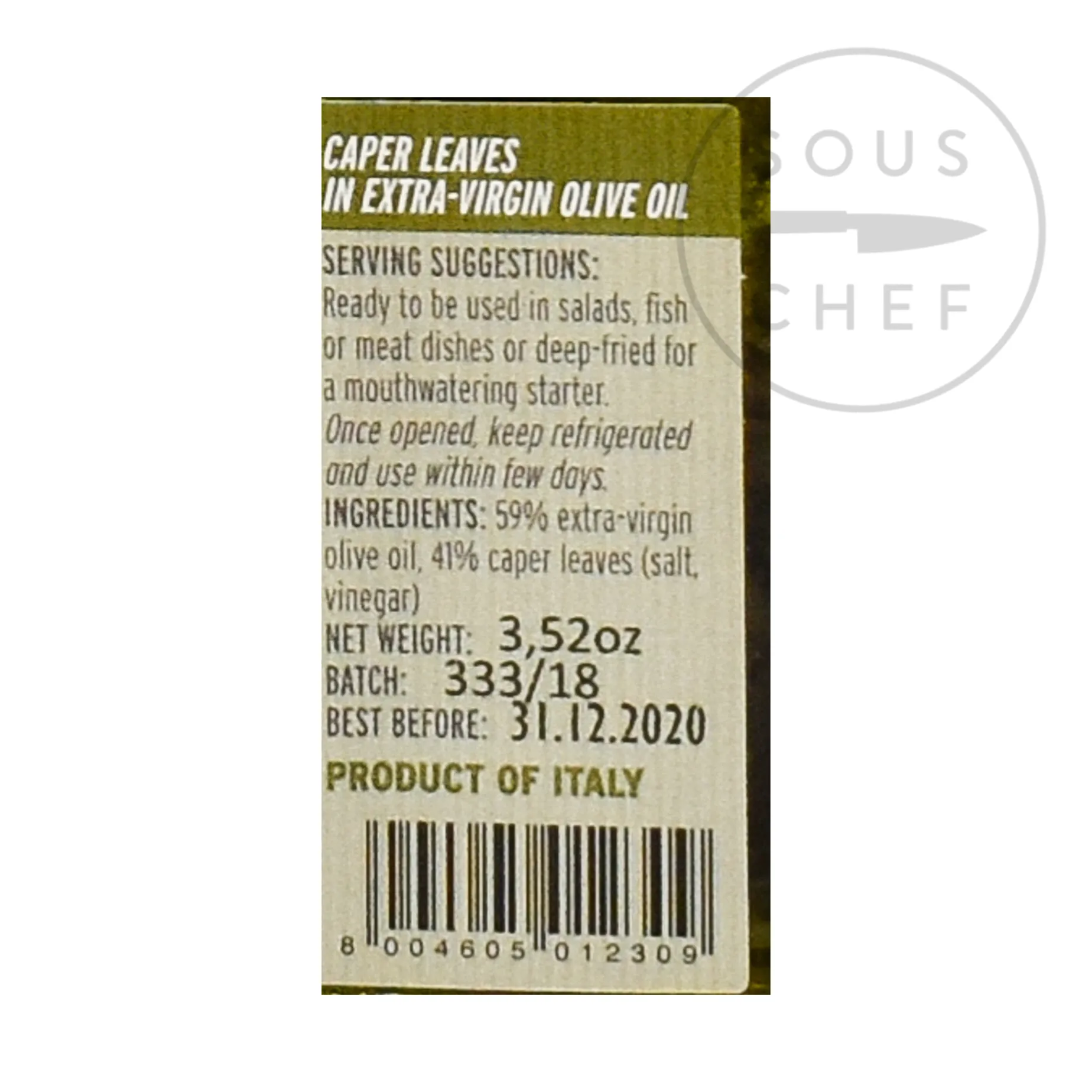 La Nicchia Caper Leaves, 100g