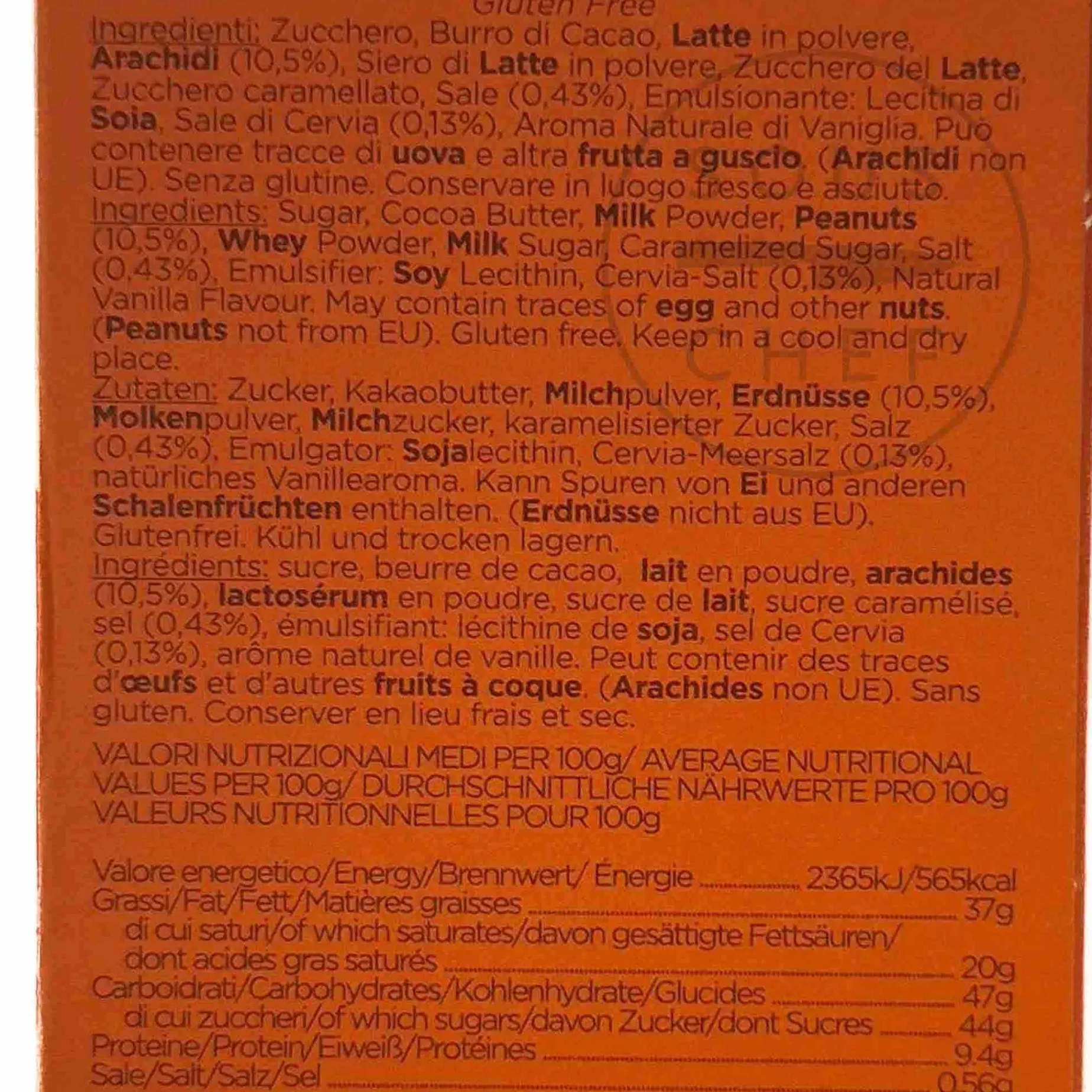 La Perla di Torino Salted Peanut Chocolate Bar, 60g