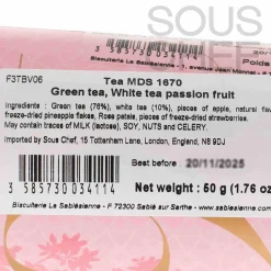 La Sablesienne Green & White Tea with Passion Fruit, 50g