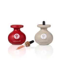 Ladolea Set of 2 Chilli & Garlic Infused Extra Virgin Olive Oil, 80ml