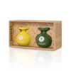 Ladolea Set of 2 Lemon & Oregano Infused Extra Virgin Olive Oil, 80ml