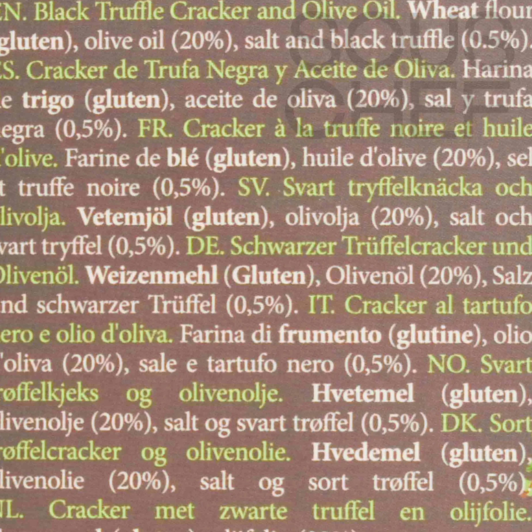 Lady Joseph Black Truffle Crackers, 100g