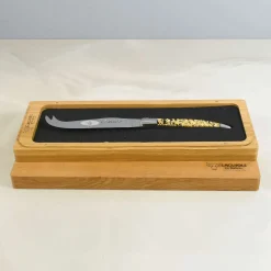 Laguiole en Aubrac Soft Cheese Knife, Gold Foil