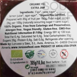 LoRUSSo Organic Artisanal Fig Jam, 305g