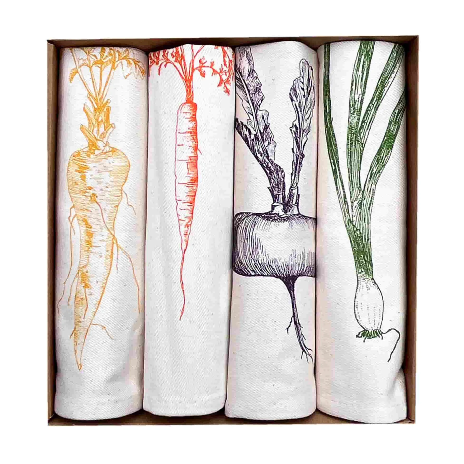 Lottie Day Set of 4 Root Vegetable Napkins