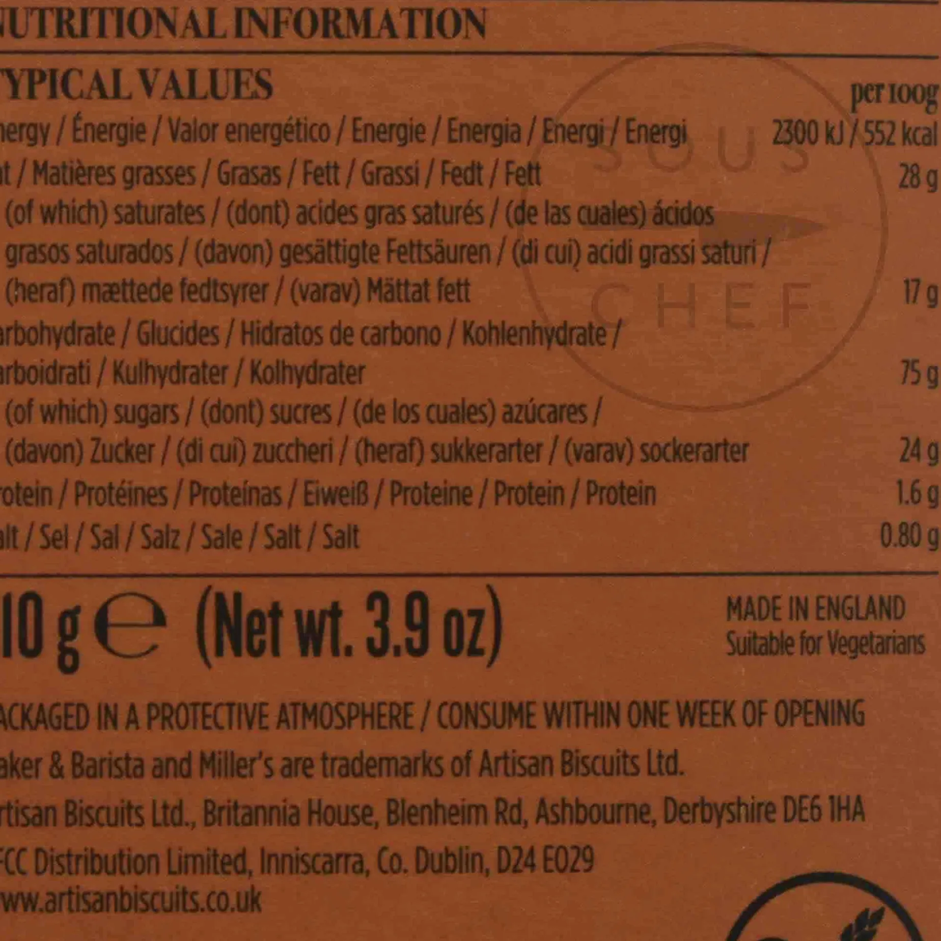 Madagascan Gluten Free Vanilla Biscuits, 120g