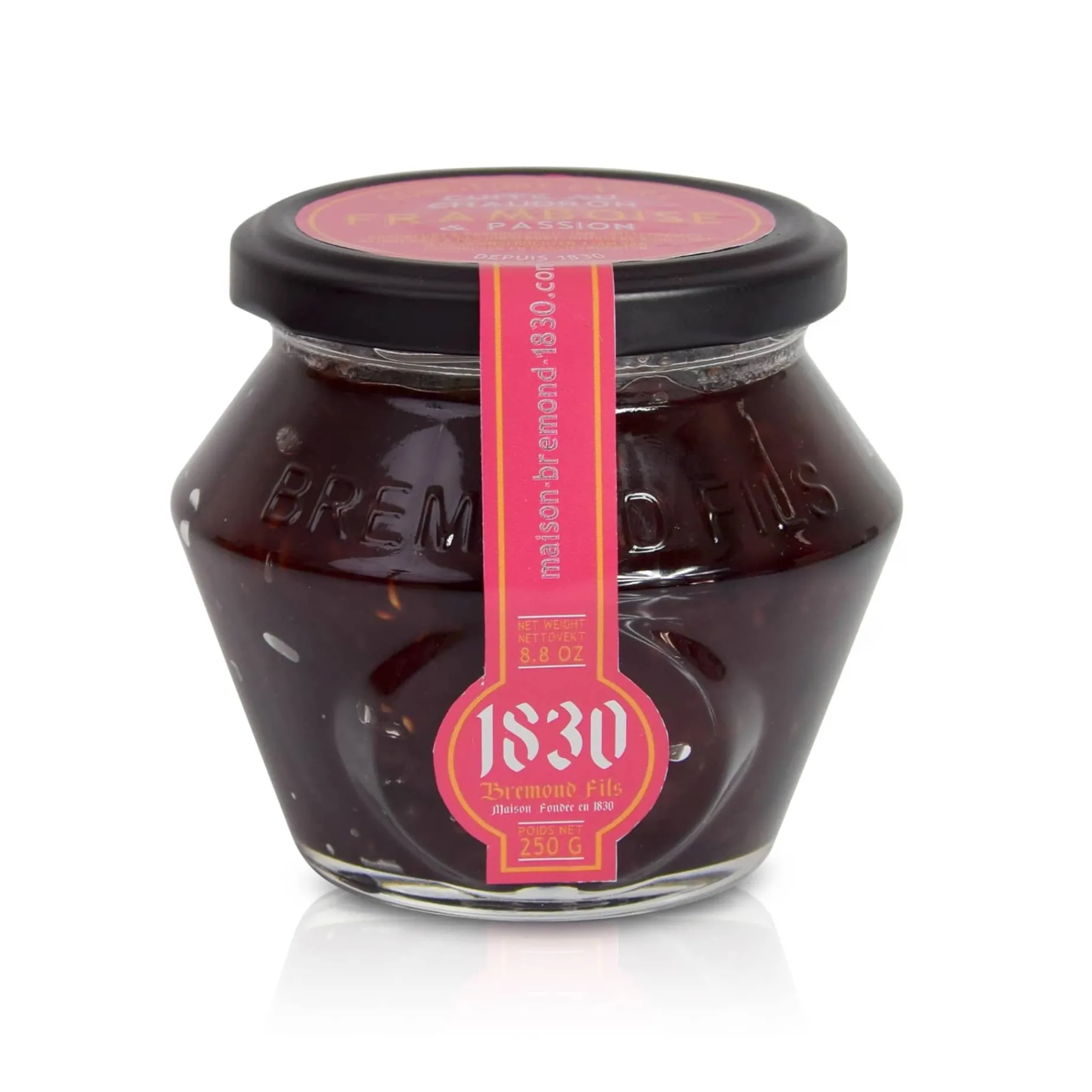 Maison Bremond Raspberry & Passion Fruit Jam, 250g