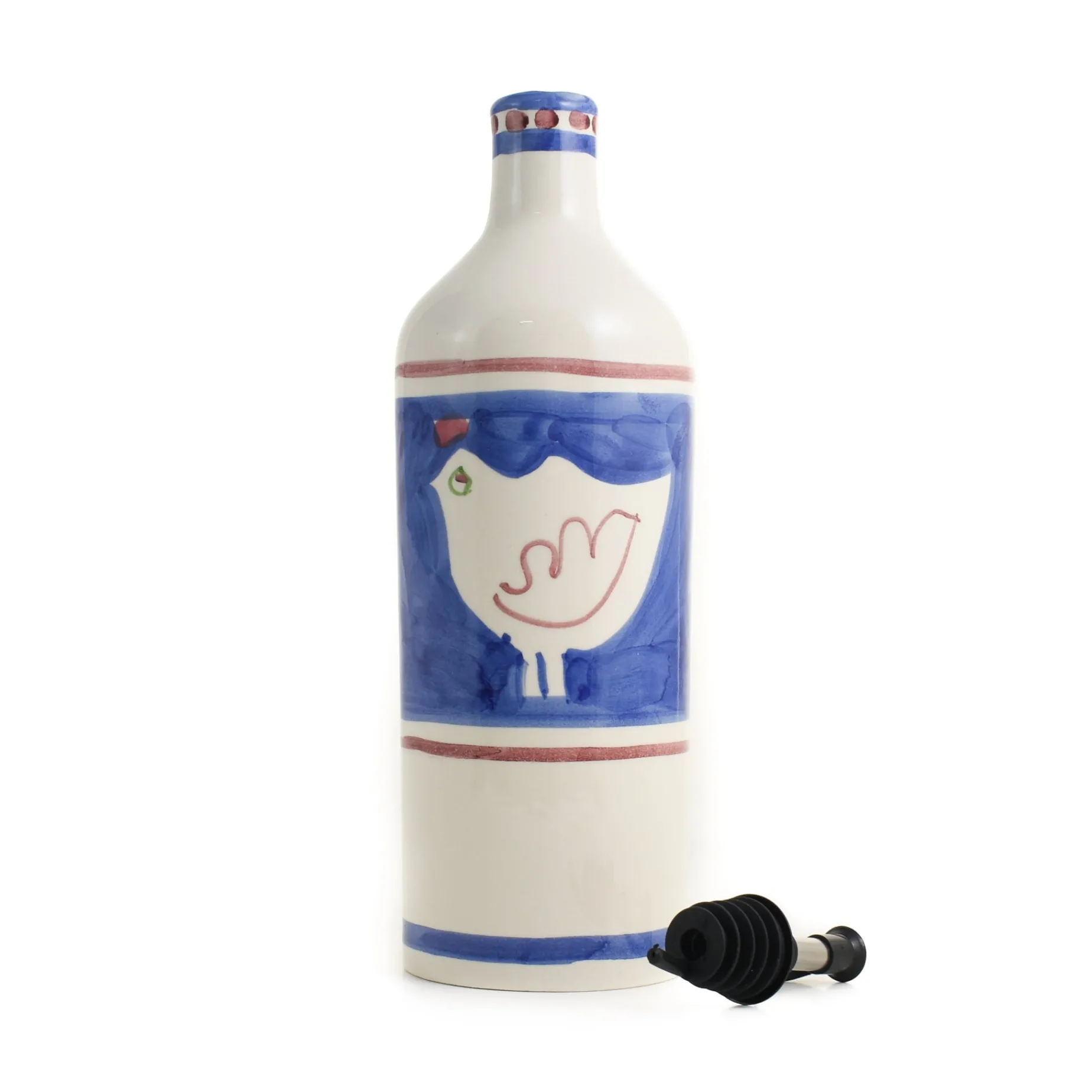 Materia Gallina Blue Olive Oil Bottle, 730ml