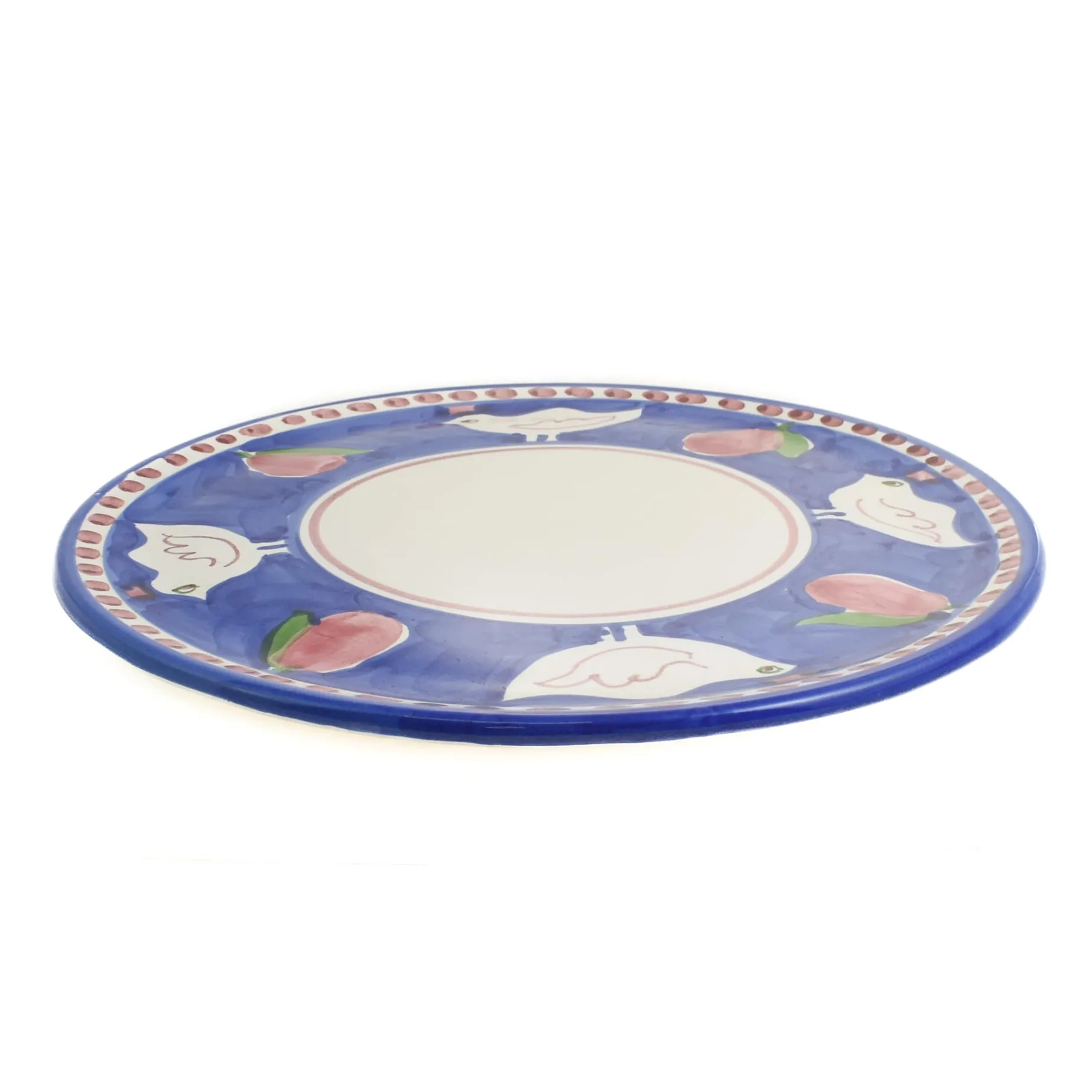 Materia Gallina Blue Pizza Plate, 32cm