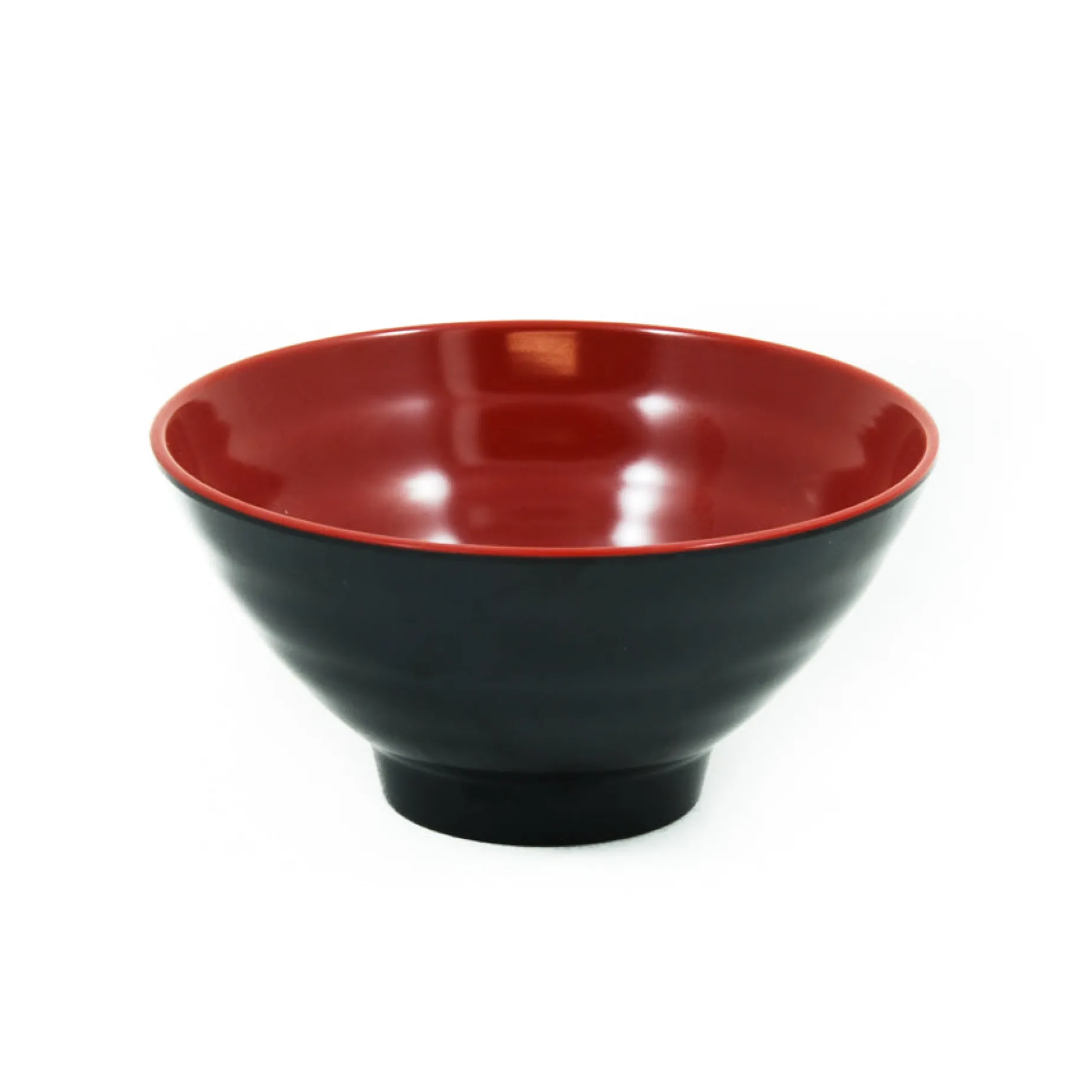 Melamine Red & Black Rice & Soup Bowl, 12cm