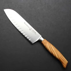 Messermeister Oliva Luxe Scalloped Edge Santoku, 16cm
