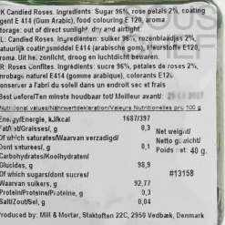 Mill & Mortar Crystallised Rose Pieces, 40g